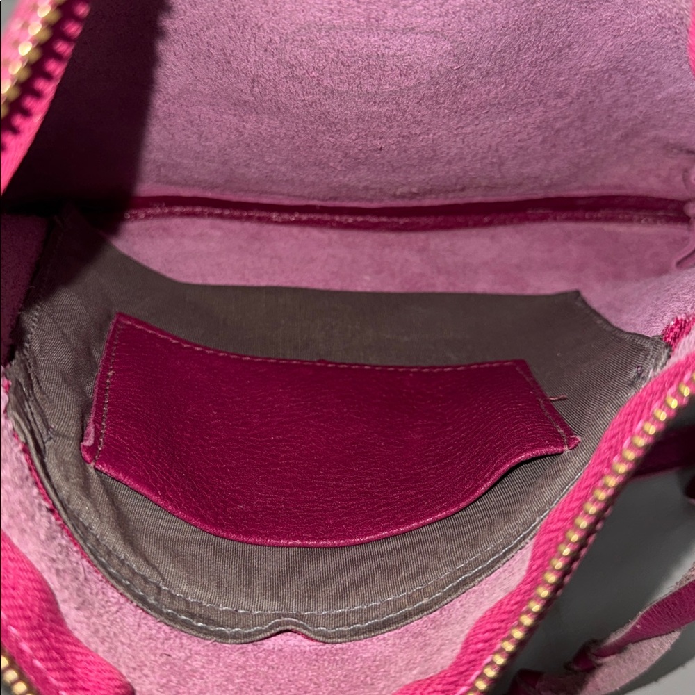 Roots Pink Leather Crossbody Bag - Picture 5 of 5
